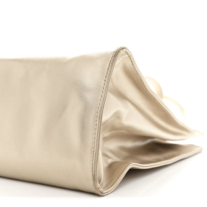 Telfar Metallic Vegan Leather Medium Shopping Bag Gold 10 of 10