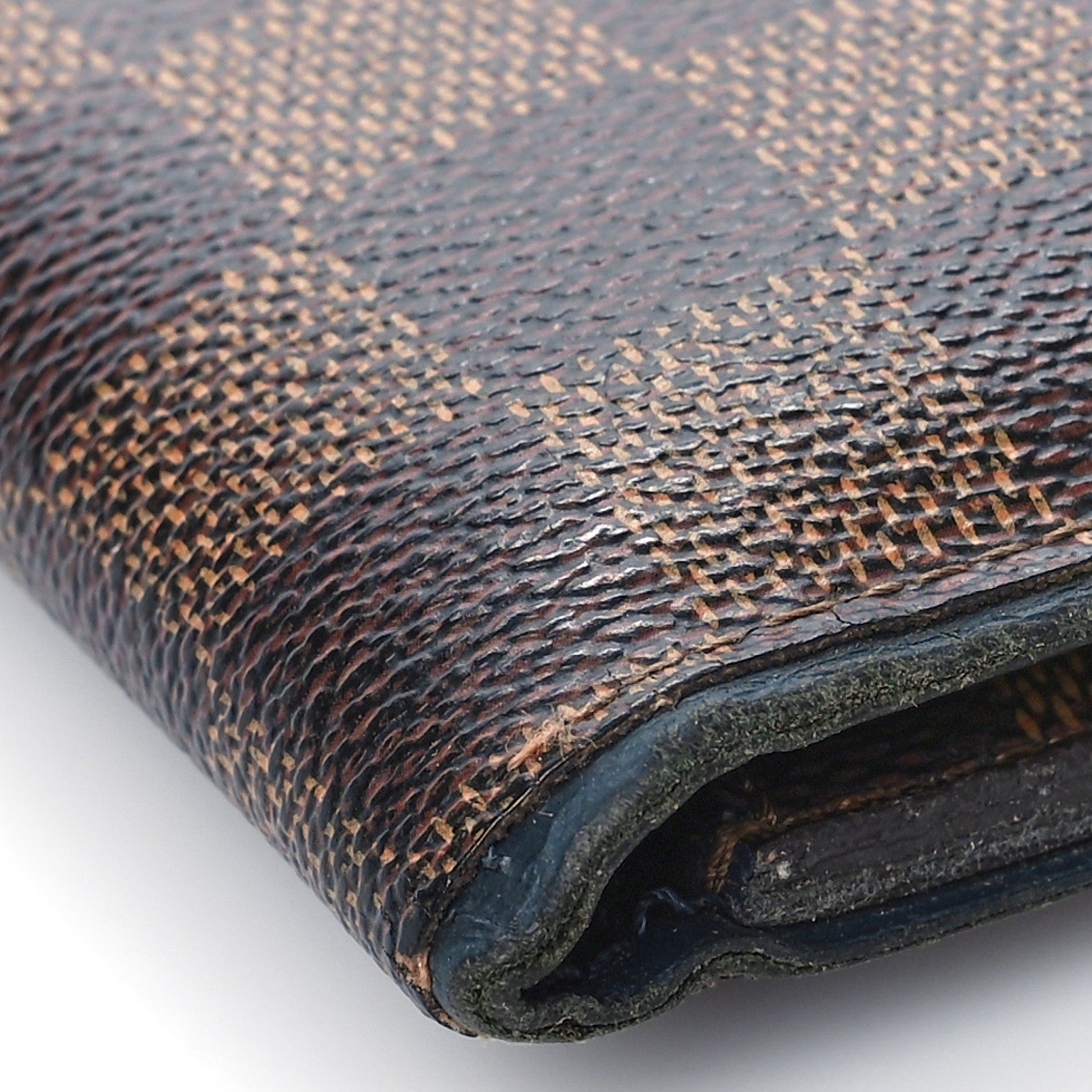 Louis Vuitton Damier Ebene Calfskin Multiple Wallet Blue 9 of 13