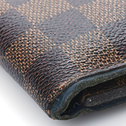 Louis Vuitton Damier Ebene Calfskin Multiple Wallet Blue 9 of 13