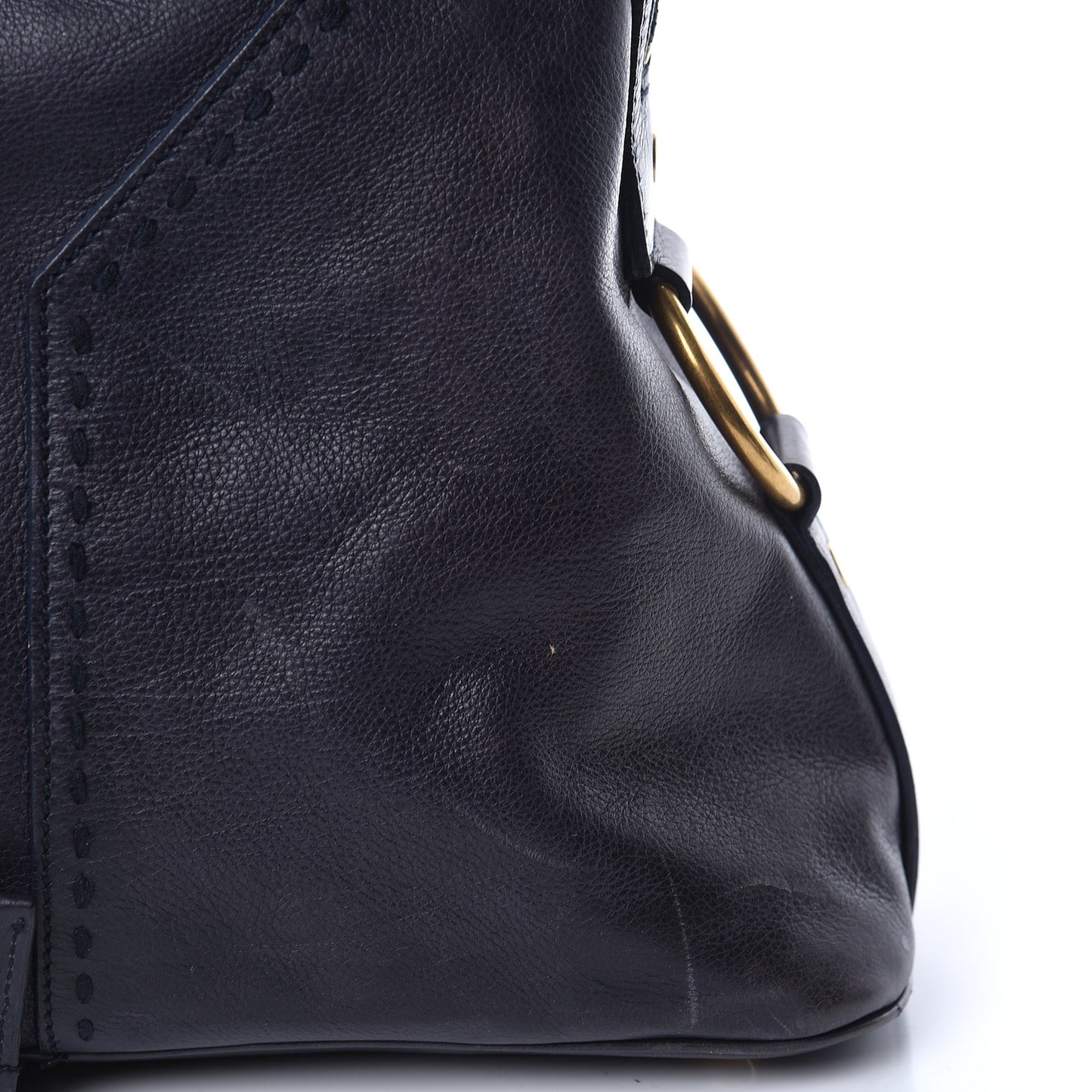 Calfskin Large Muse Navy Blue