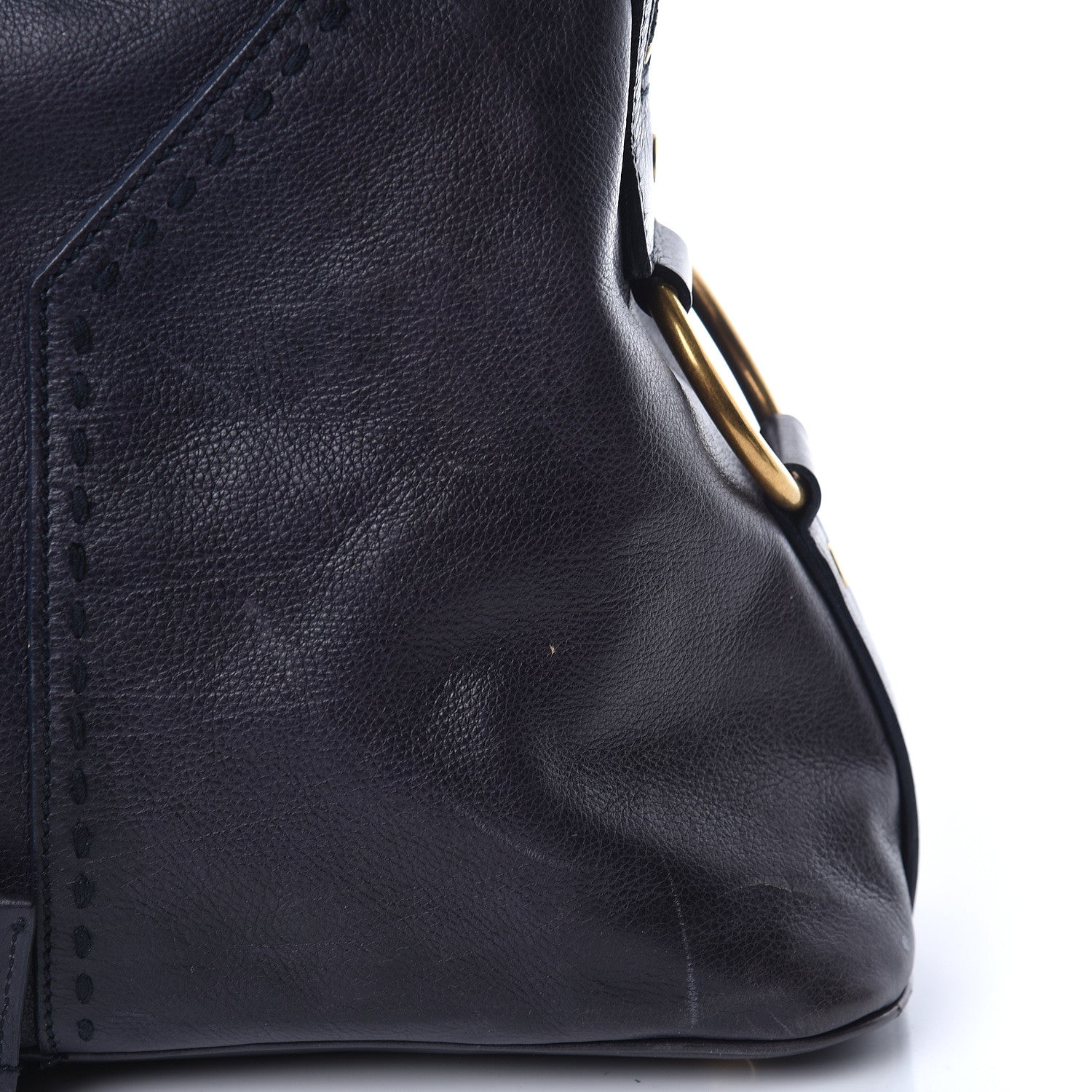 Saint Laurent Calfskin Large Muse Navy Blue 17 of 26