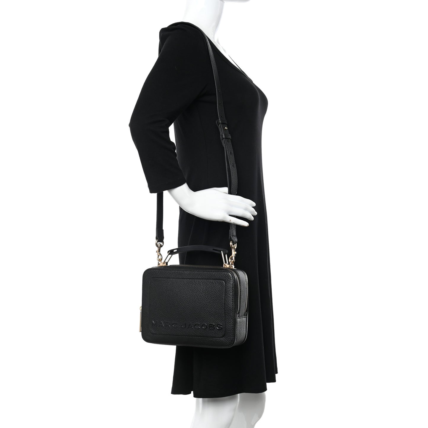 Calfskin The Box 20 Crossbody Black