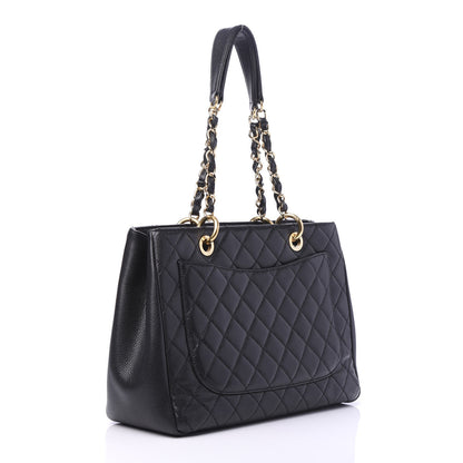 Chanel Caviar Quilted Grand Shopping Tote GST Black 3 of 10