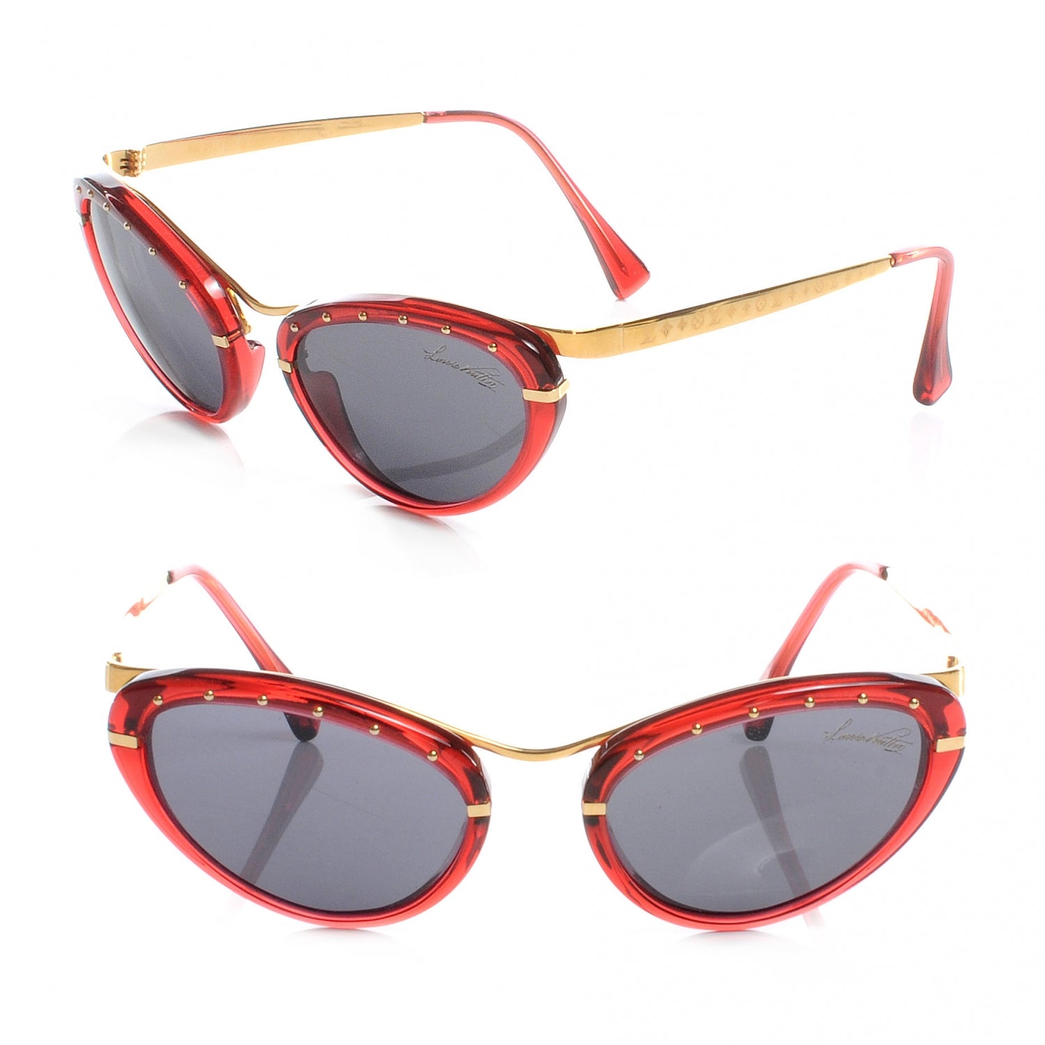 Louis Vuitton Cat Eye Sunglasses Red 1 of 6