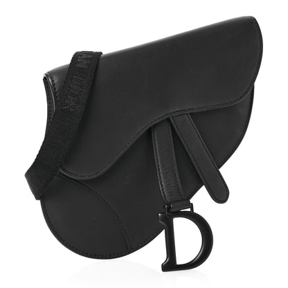 Christian Dior Ultra Matte Calfskin Saddle Belt Bag Black 1 of 13