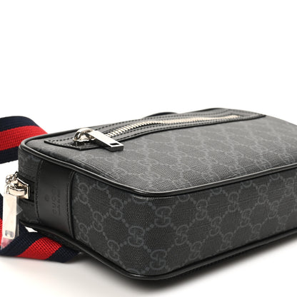 Gucci Soft GG Supreme Monogram Web Belt Bag Black Grey 9 of 10
