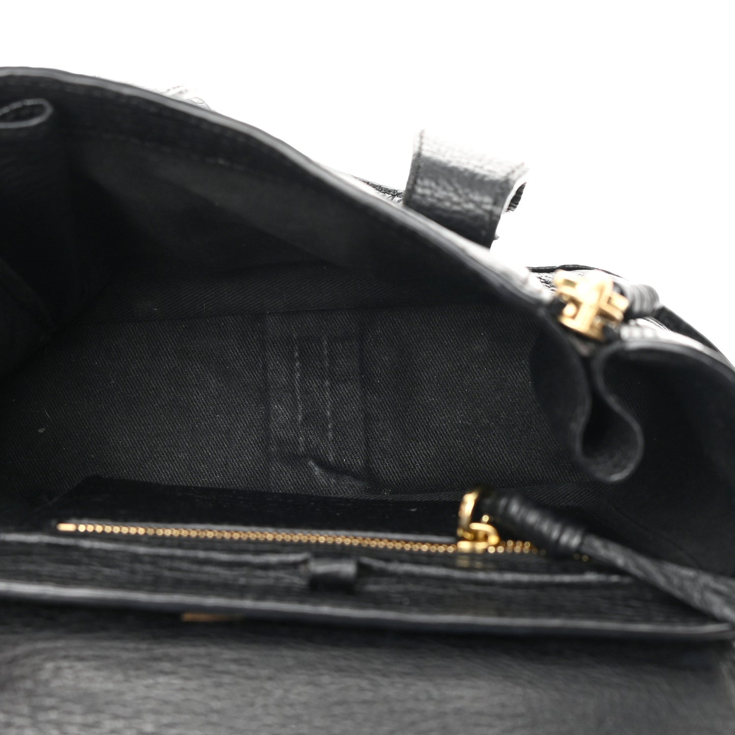 Textured Calfskin Mini Pashli Satchel Black
