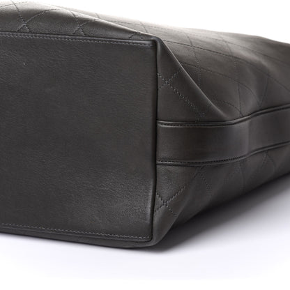 Chanel Calfskin Quilted Small On My Shoulder Drawstring Bag Dark Green 10 of 10