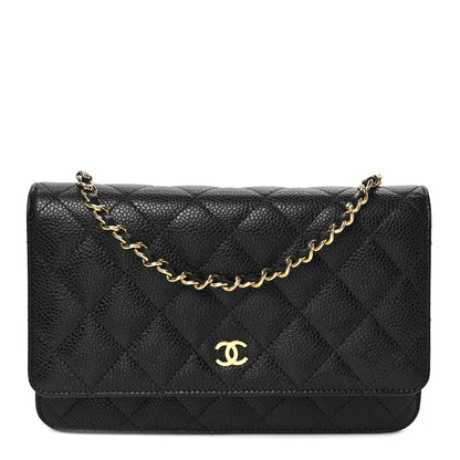 Chanel Caviar Quilted Wallet on Chain WOC Black 1 of 10
