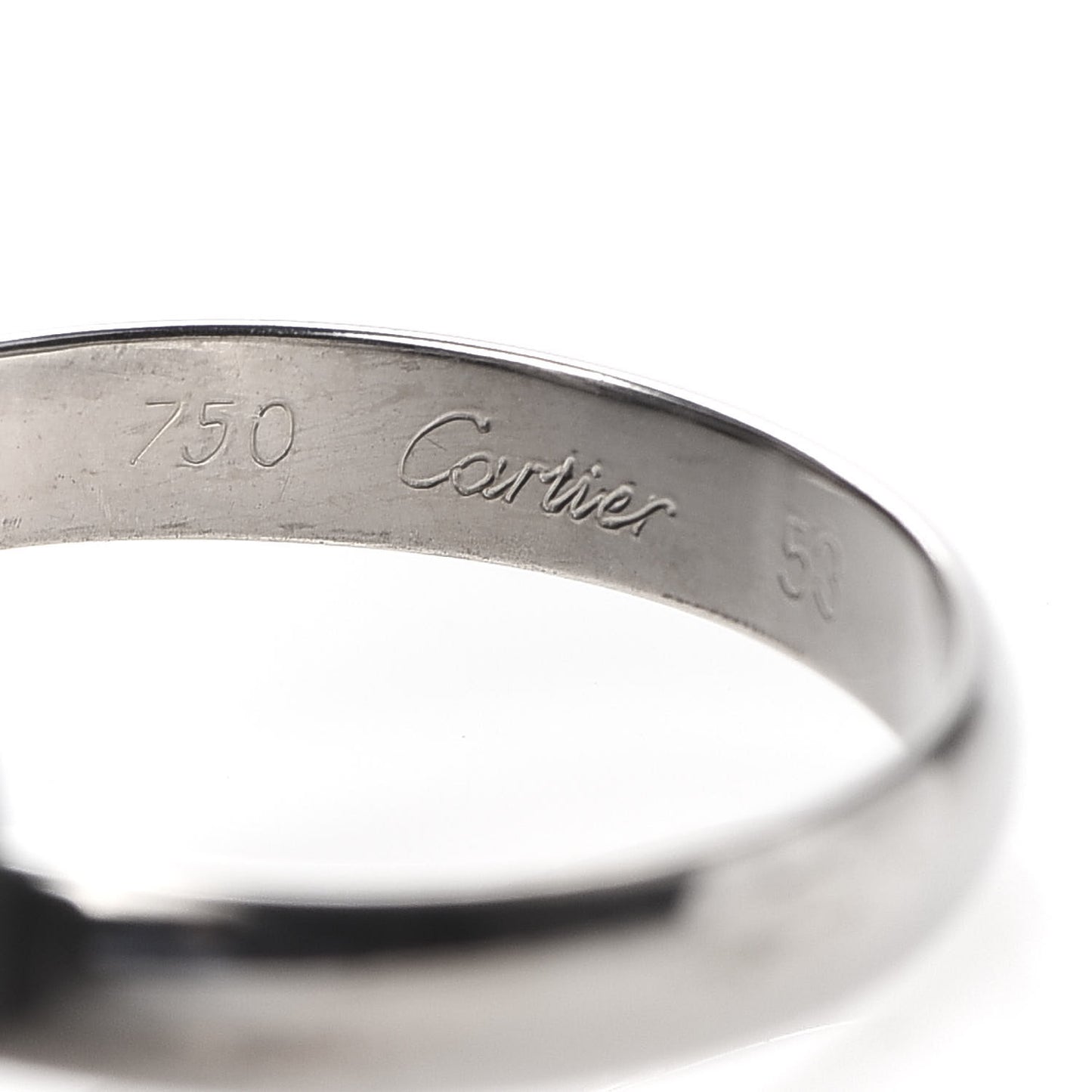 18K White Gold Classic Trinity Ring 53 6.25