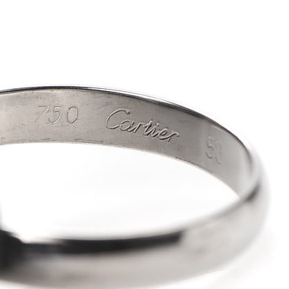 Cartier 18K White Gold Classic Trinity Ring 53 6.25 4 of 5