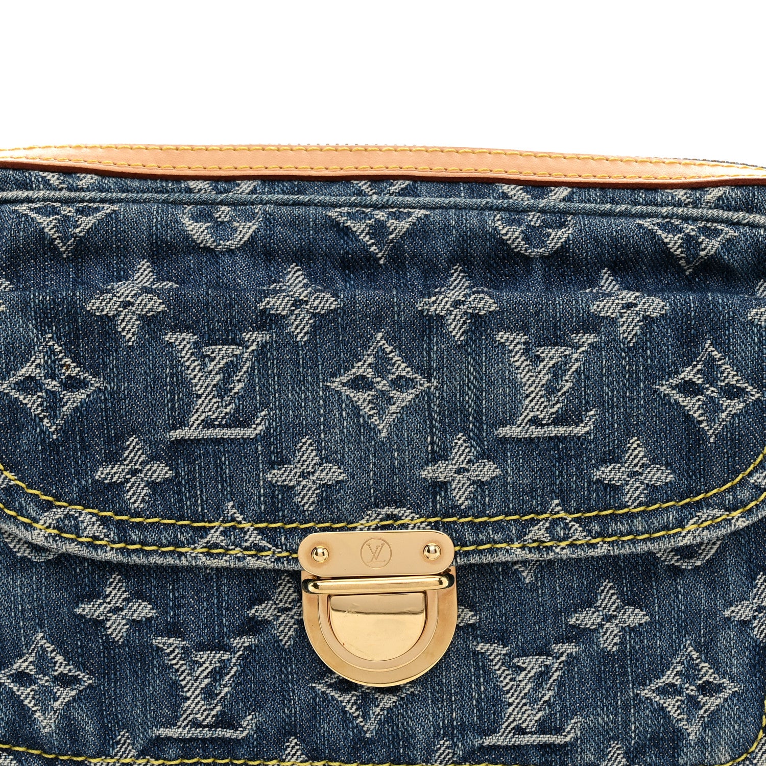 Louis Vuitton Monogram Denim Bum Bag Blue Blue 7 of 9