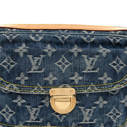 Louis Vuitton Monogram Denim Bum Bag Blue Blue 7 of 9