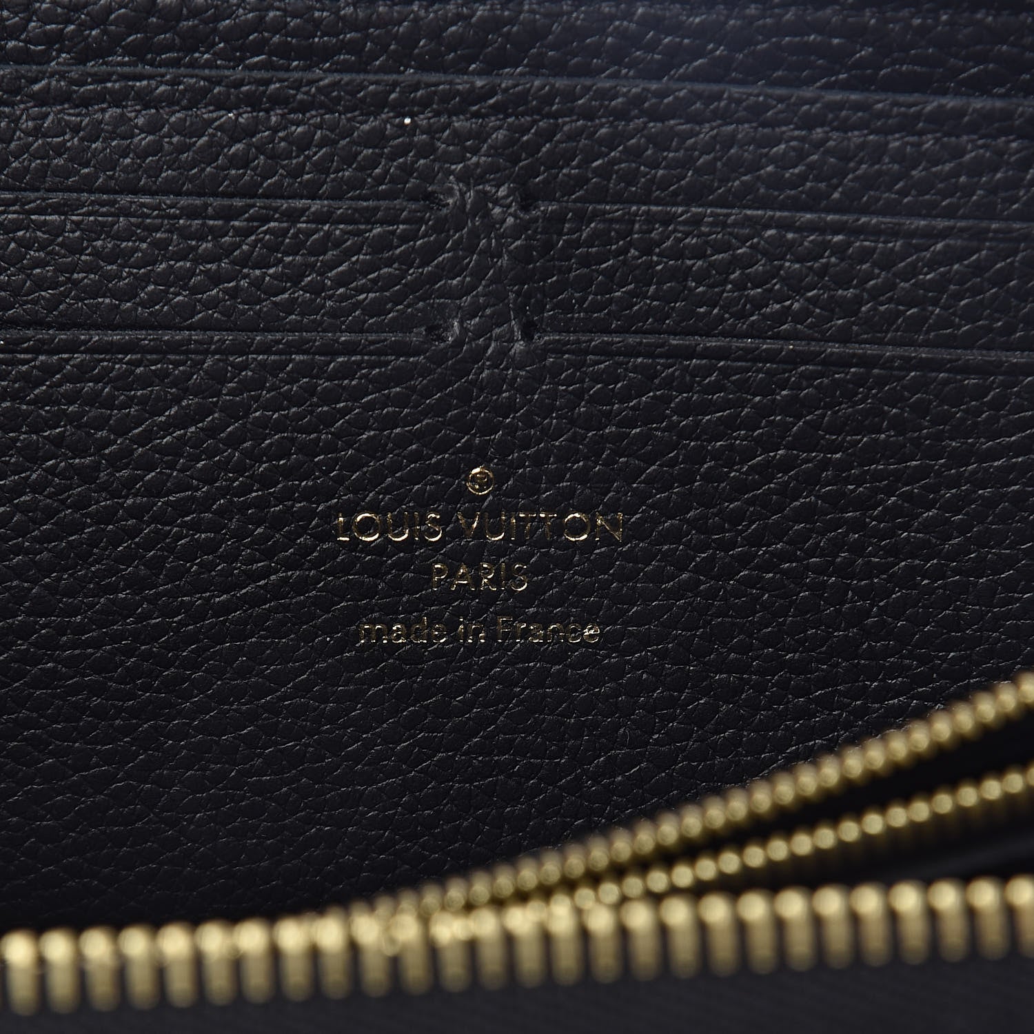 Louis Vuitton Empreinte Clemence Wallet Black 6 of 6