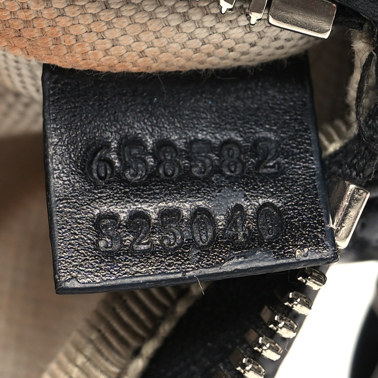 Gucci Calfskin GG Tennis Embossed Belt Bag Black 7 of 12