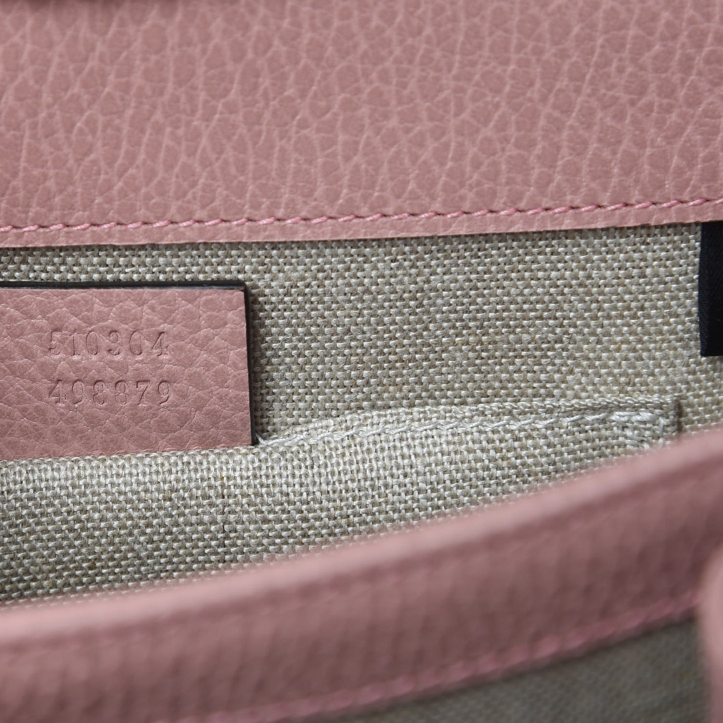Dollar Calfskin Small Interlocking G Shoulder Bag Soft Pink