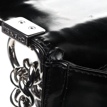 Chanel Glazed Calfskin Large Boy Flap Black 13 of 14