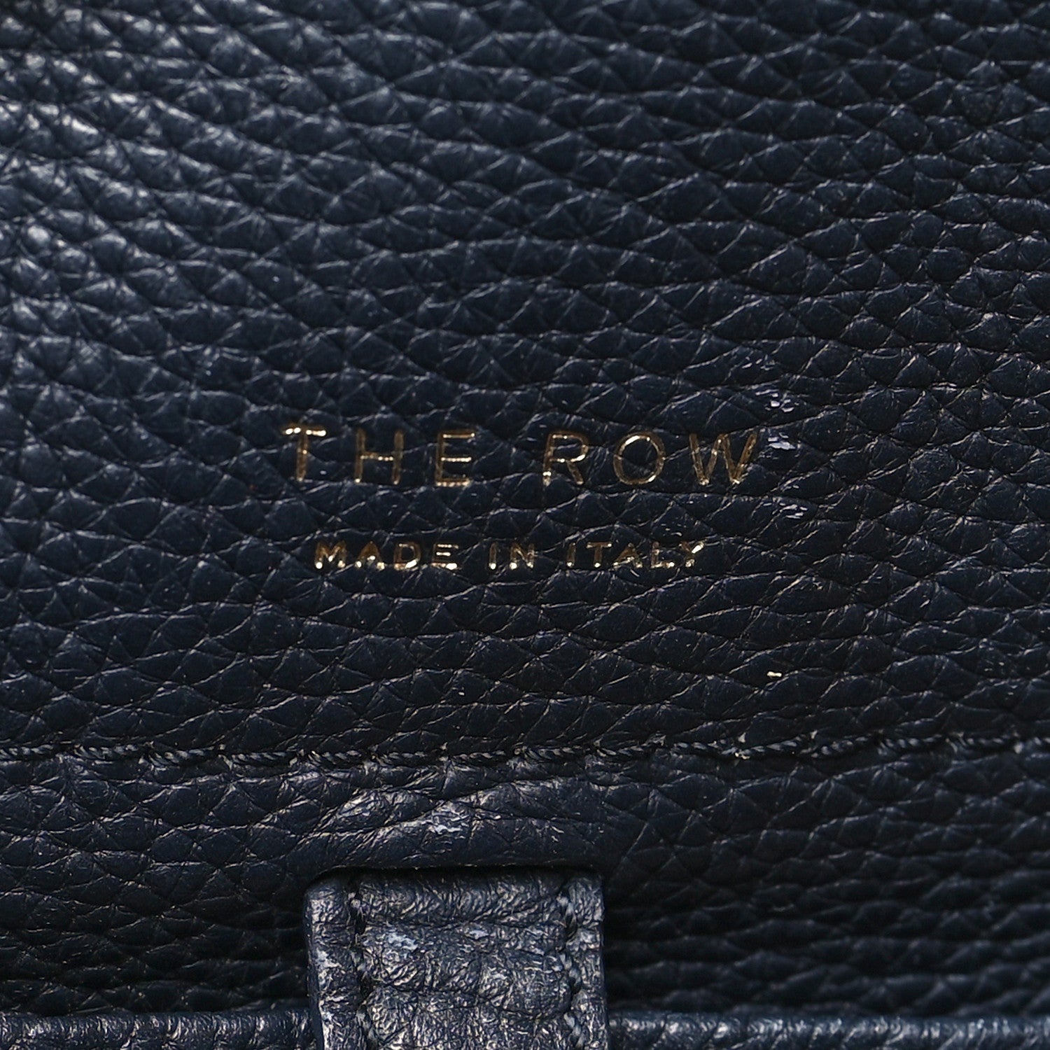 The Row Grained Calfskin Soft Margaux 10 Navy 6 of 11