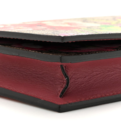 Gucci GG Supreme Monogram Blooms Chain Wallet Beige Multicolor Dry Rose 10 of 13