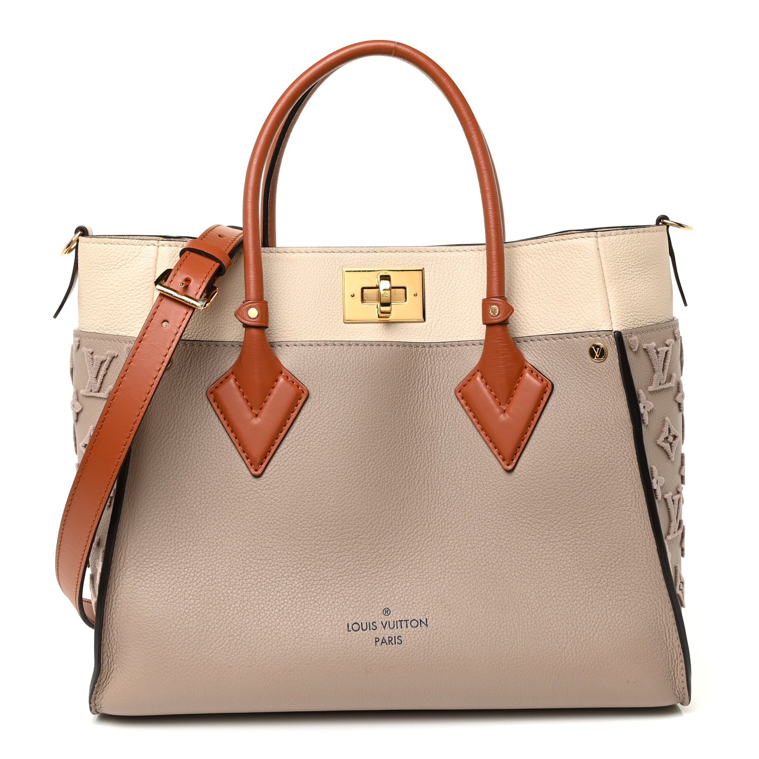 Louis Vuitton Calfskin Monogram Tufting On My Side Galet 1 of 15