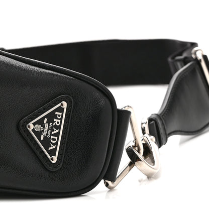 Prada Grace Lux Triangle Shoulder Bag Black 10 of 10