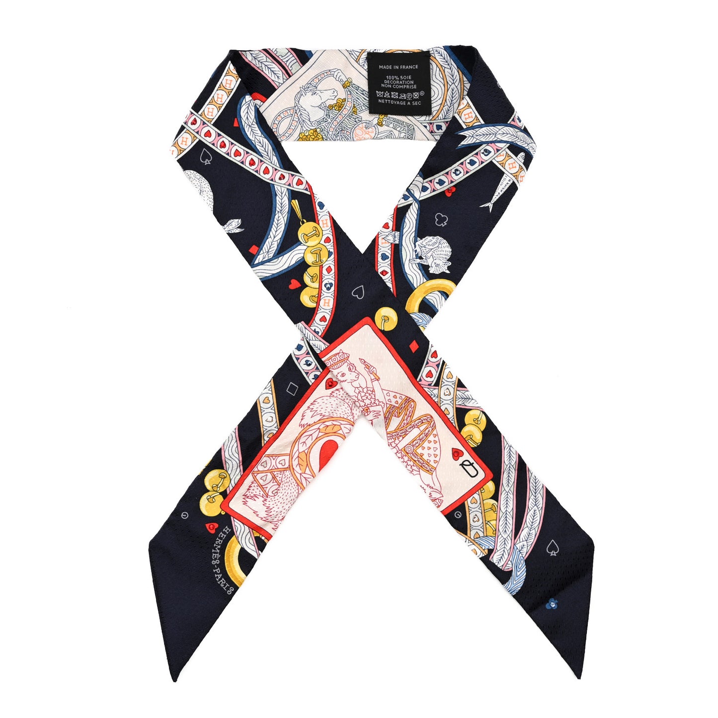 Silk Dame de Coeur Twilly Black Rouge Or