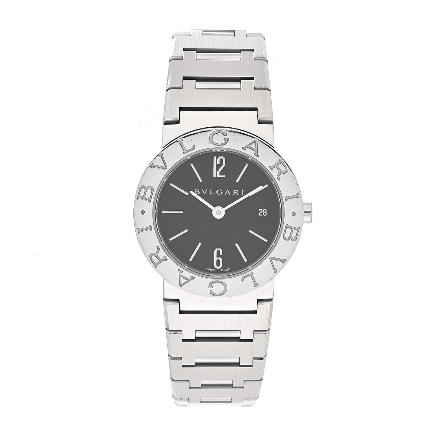 Stainless Steel 26mm Quartz Watch Black
