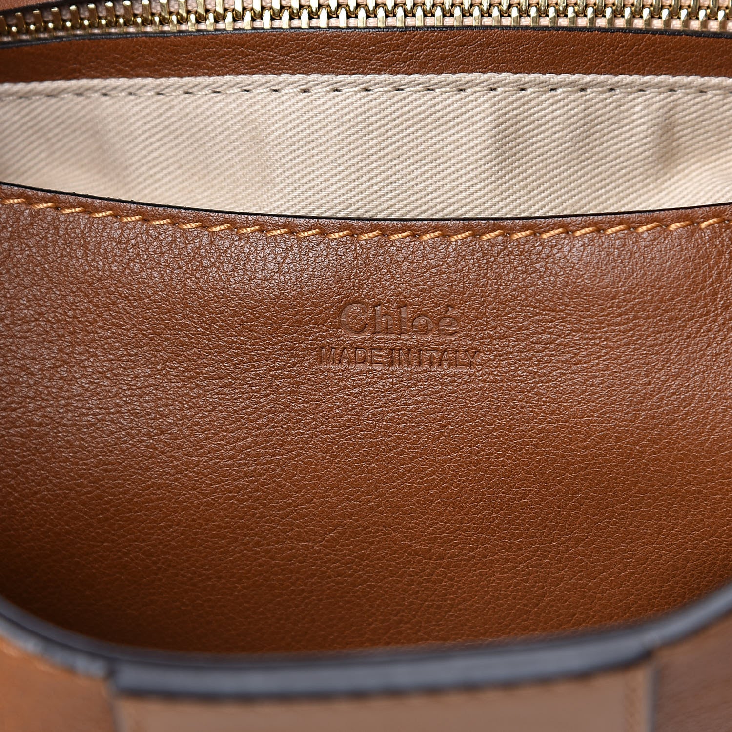 Chloe Grained Lambskin Medium Lexa Shoulder Bag Mustard Brown 6 of 10