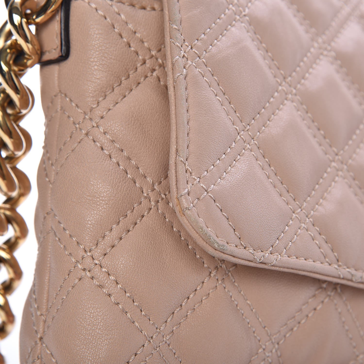 Marc Jacobs Lambskin Quilted The XL Single Flap Beige 15 of 17