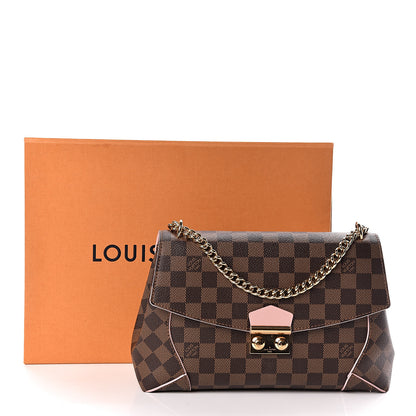 Louis Vuitton Damier Ebene Caissa Clutch Rose Ballerine 10 of 10