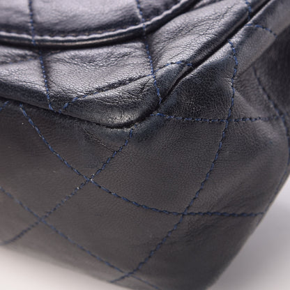Chanel Lambskin Quilted Mini Square Flap Bag Navy 10 of 12