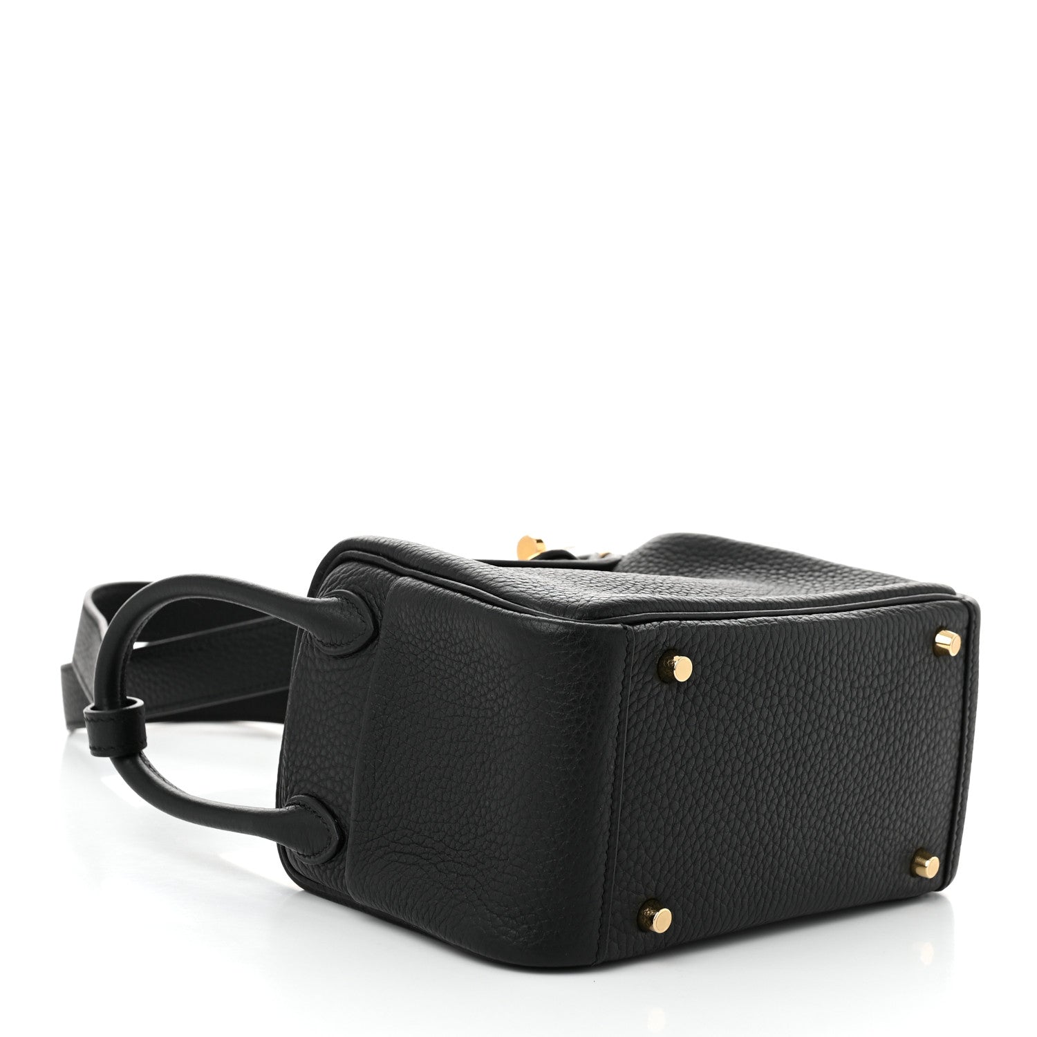 Hermes Taurillon Clemence Mini Lindy 20 Black 4 of 11