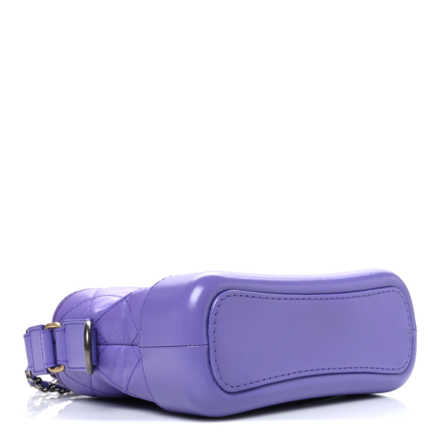 Chanel Aged Calfskin Quilted Small Gabrielle Hobo Purple 4 of 11
