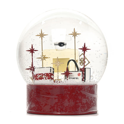 Chanel Glass N°5 Perfume Bottle Snow Globe Red 3 of 5