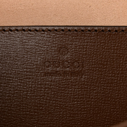 Gucci GG Supreme Monogram Azalea Calfskin Web Jackie 1961 Belt Bag 100 40 Beige Ebony Brown Sugar 6 of 11