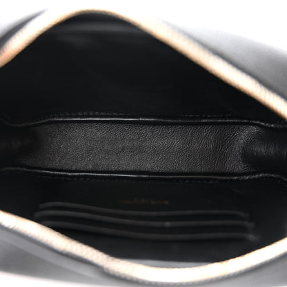 Saint Laurent Grain De Poudre Matelasse Monogram Mini Lou Camera Bag Black 5 of 11