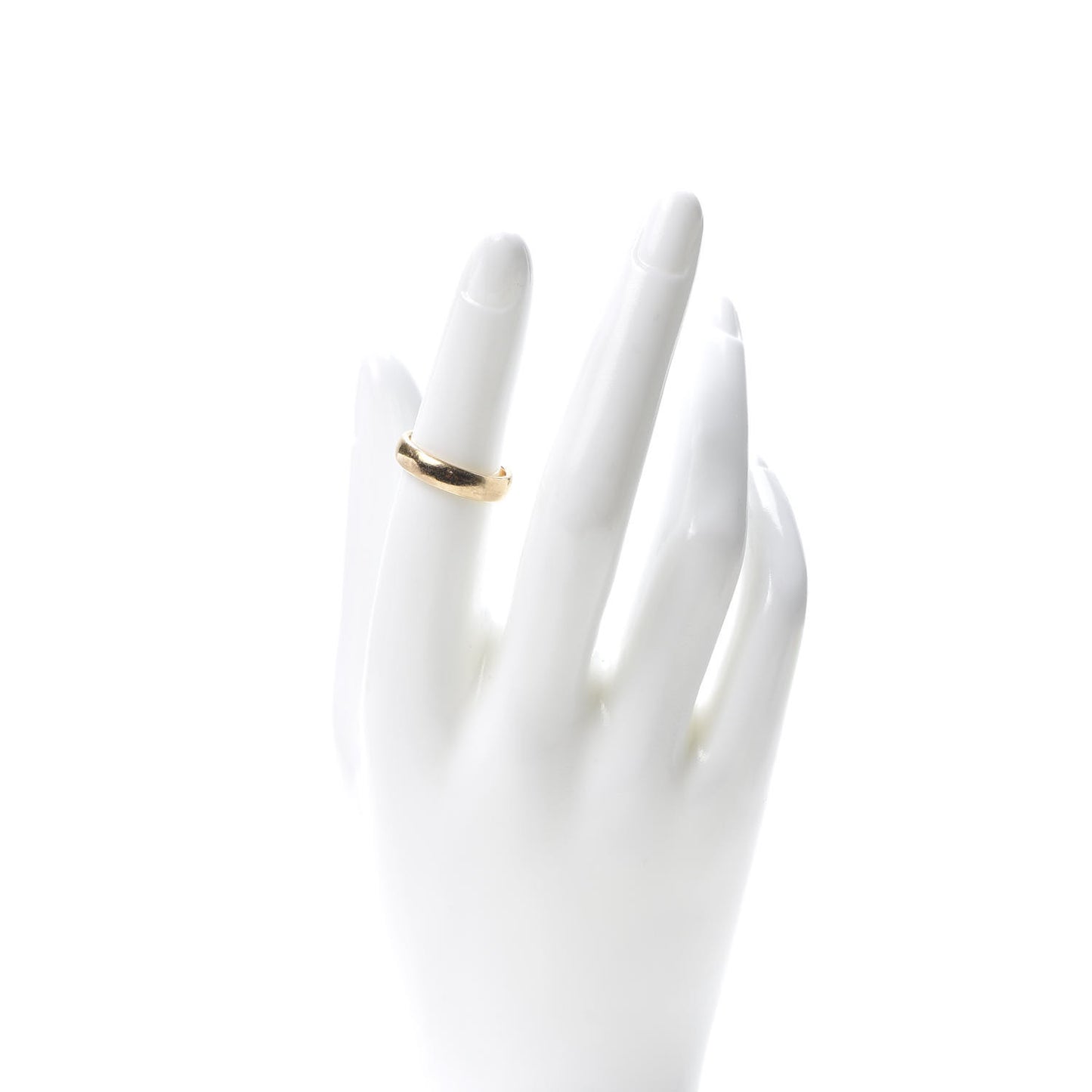 18K Yellow Gold 4.5mm Classic Wedding Band Ring 50 5.5