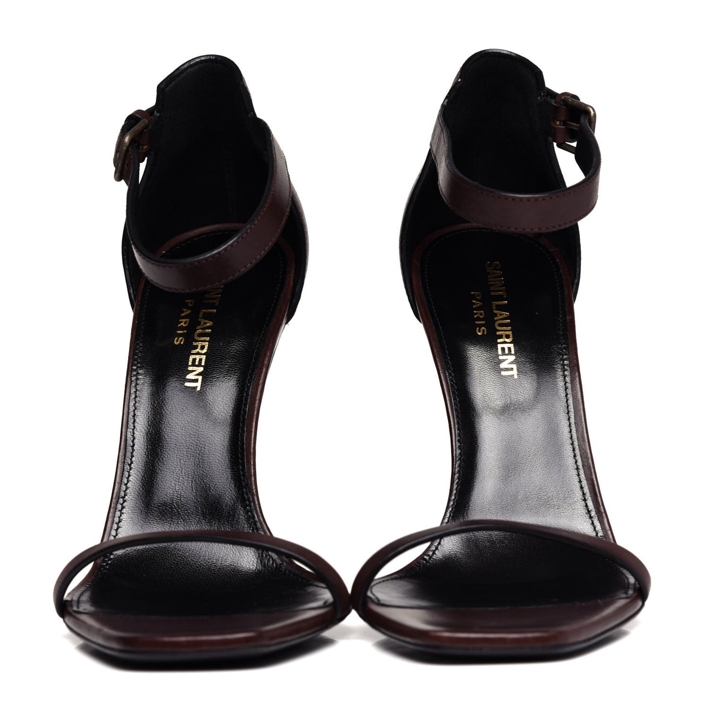 Calfskin Opyum Sandals 37.5 Brown