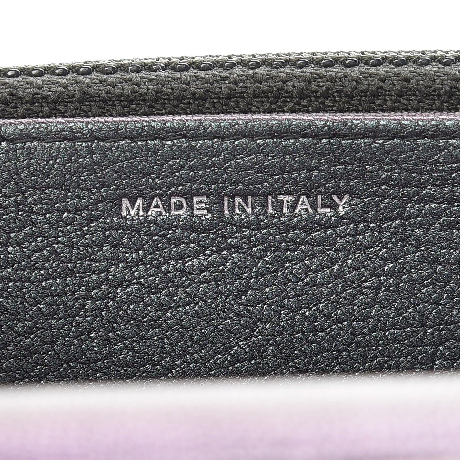 Chanel Iridescent Goatskin Quilted Wallet On Chain WOC Purple 7 of 13