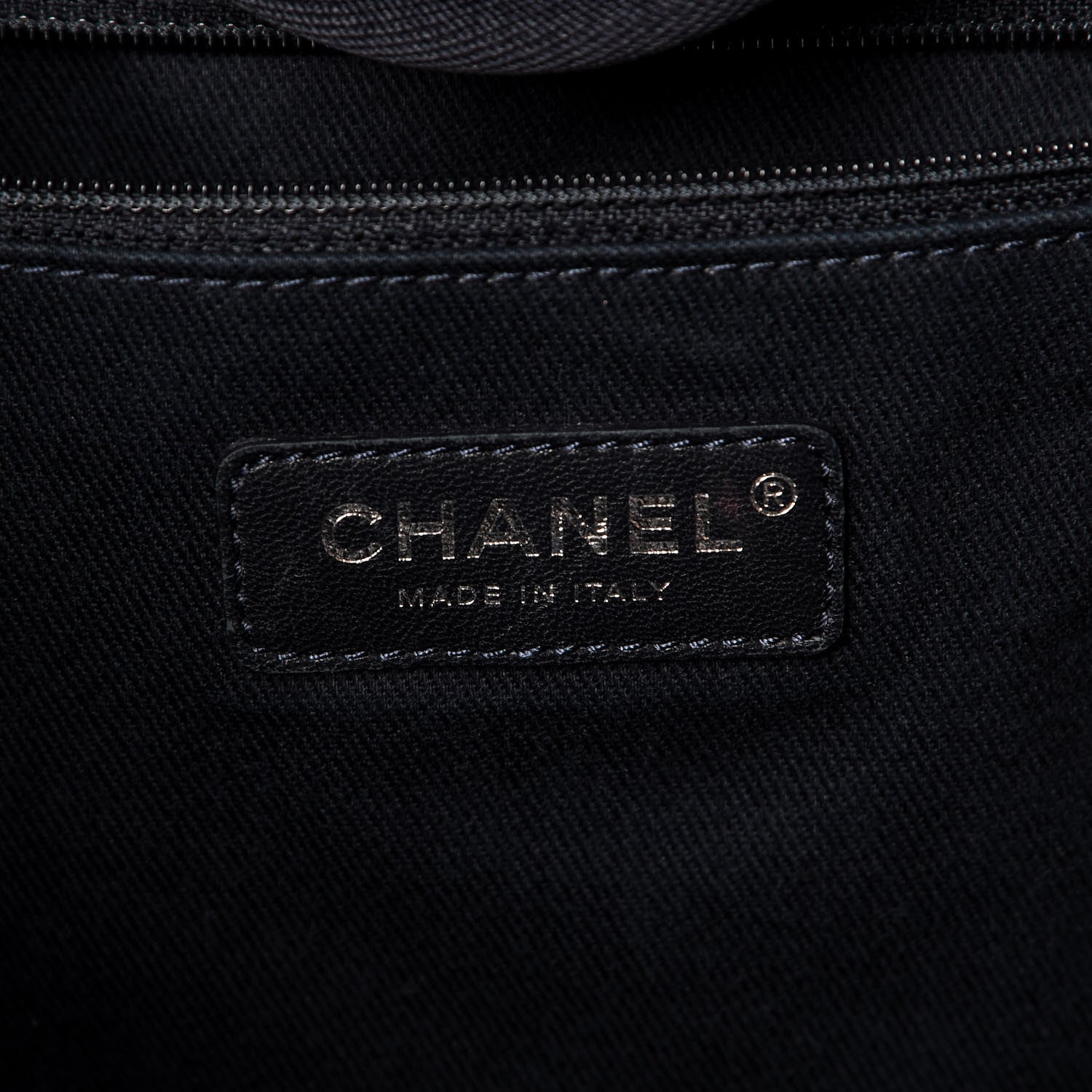 Chanel Canvas Large Deauville Tote Blue Orange 6 of 7