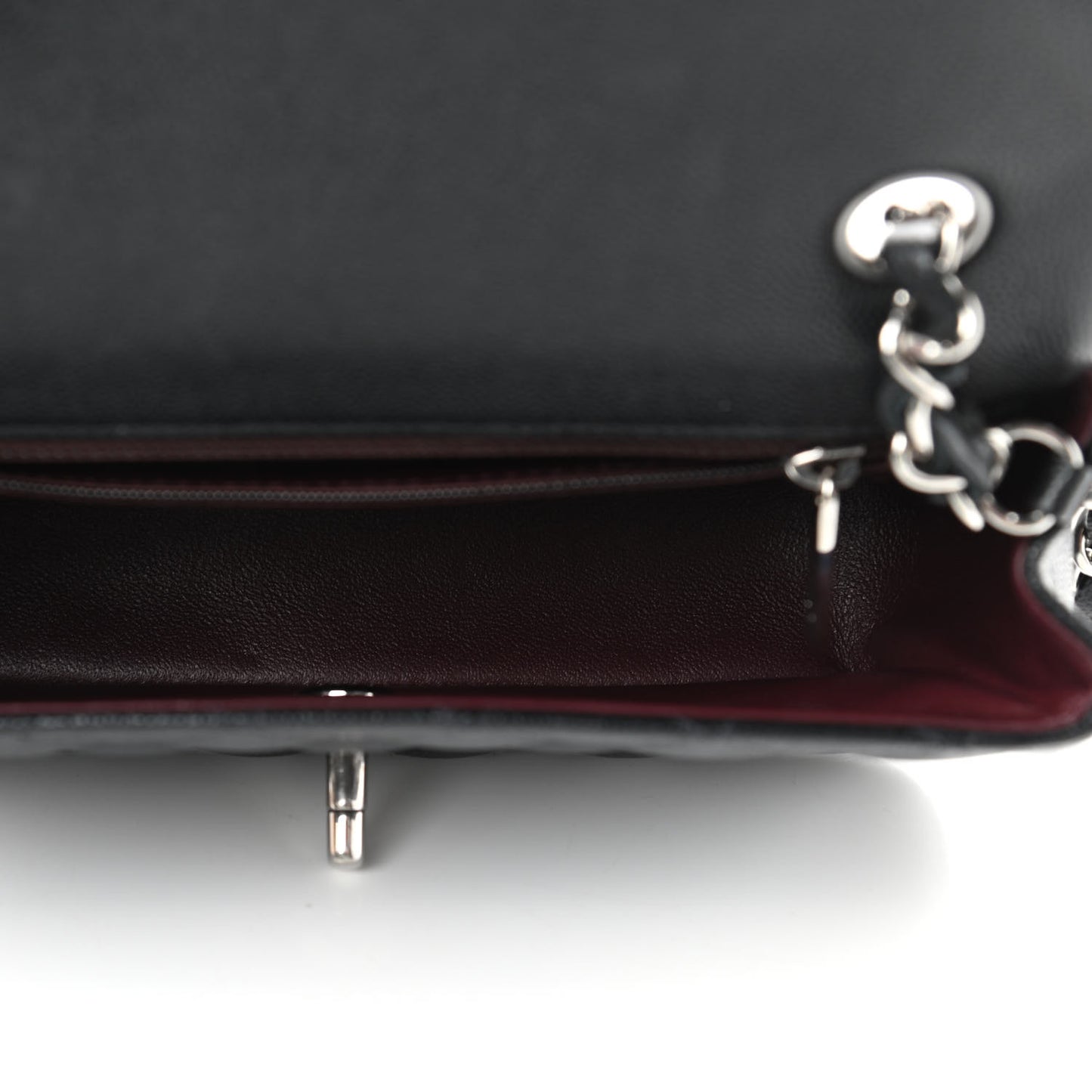 Caviar Quilted Mini Rectangular Flap Black