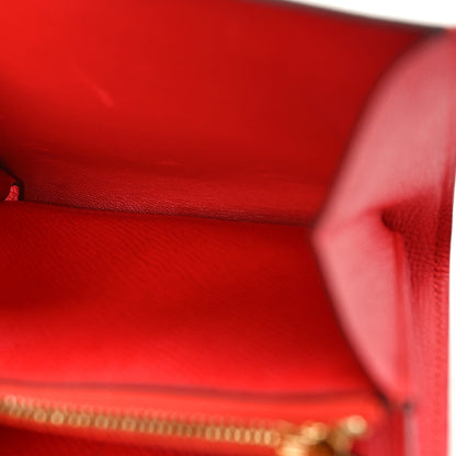 Hermes Epsom Constance Short Wallet Rouge Tomate 5 of 10
