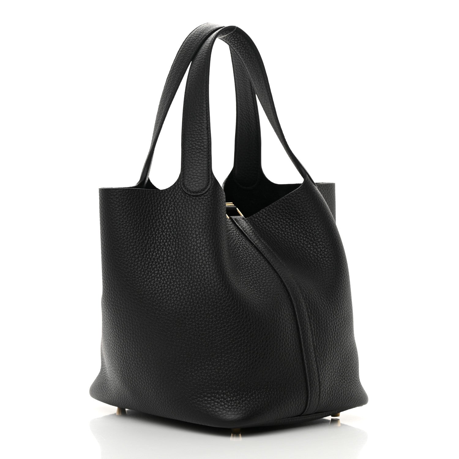 Hermes Taurillon Clemence Picotin Lock 22 MM Black 3 of 14