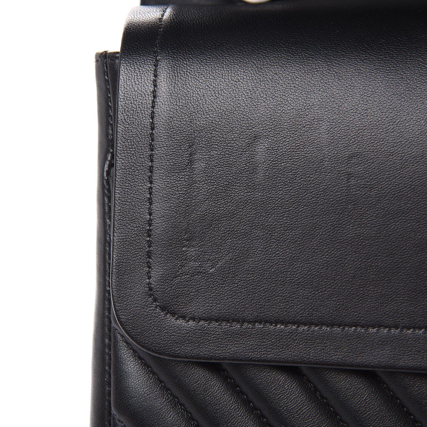 Lambskin Chevron Quilted Maxi Double Flap So Black
