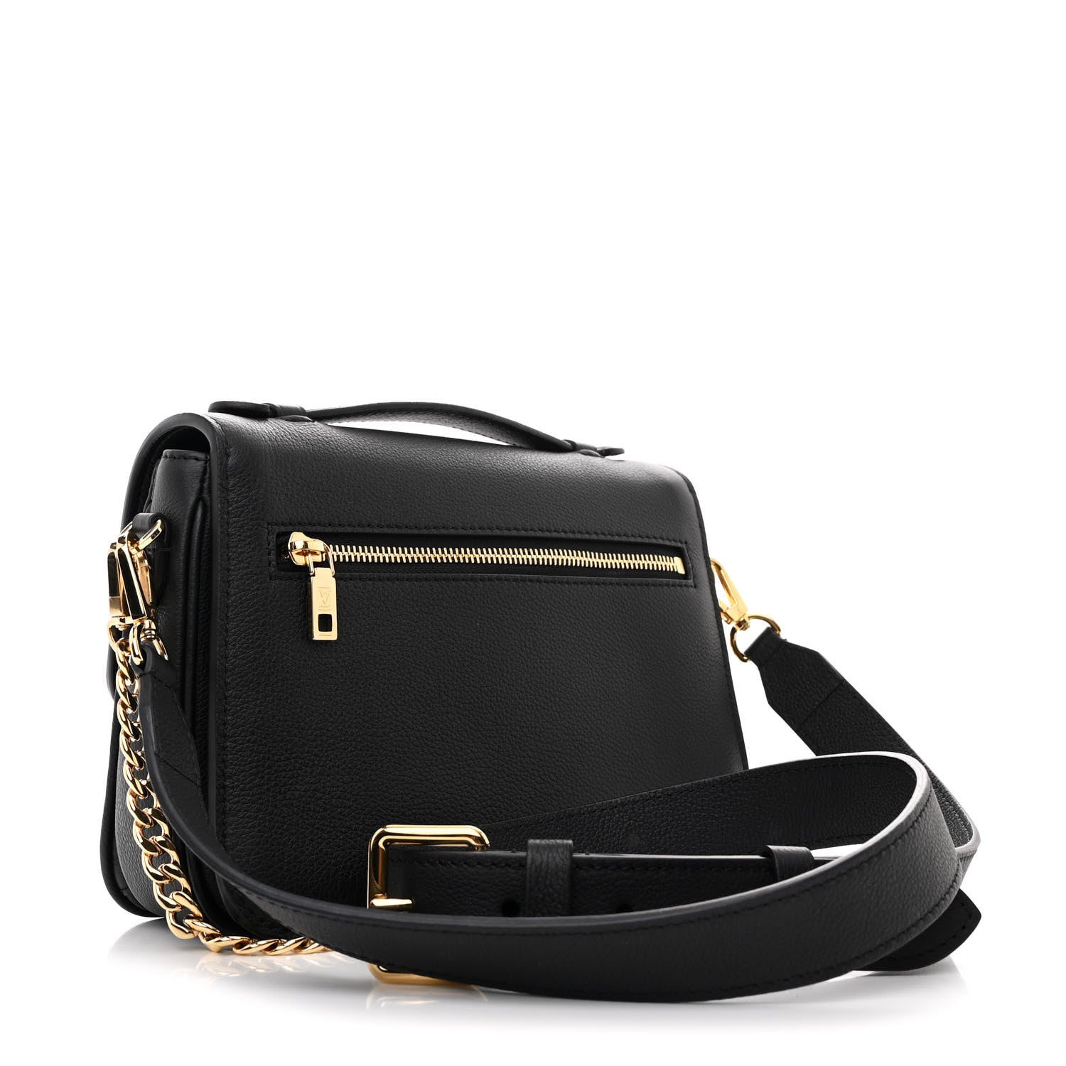 Louis Vuitton Grained Calfskin Lockme Oxford Black 3 of 10