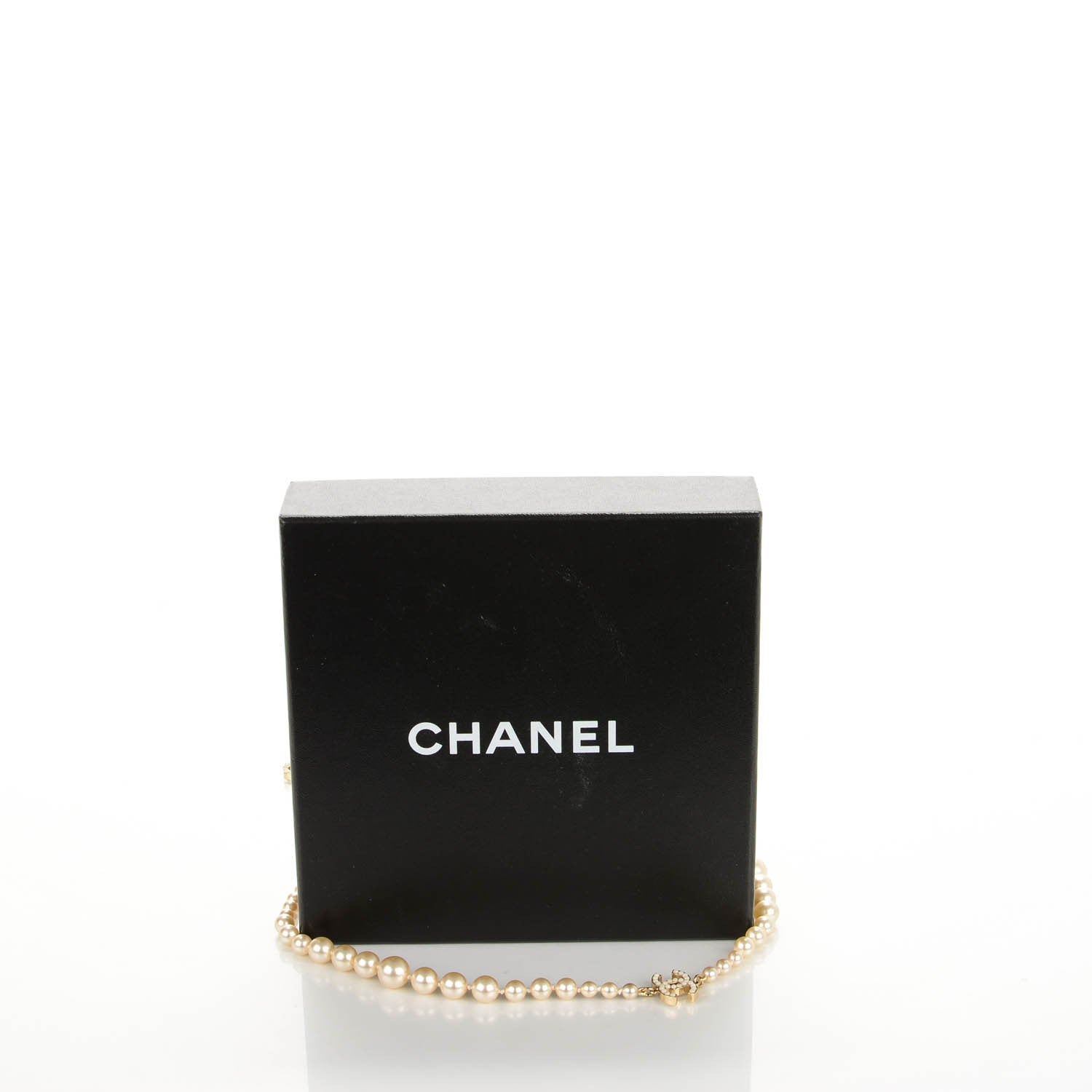 Chanel Graduated Pearl CC Long Necklace Gold 6 of 6