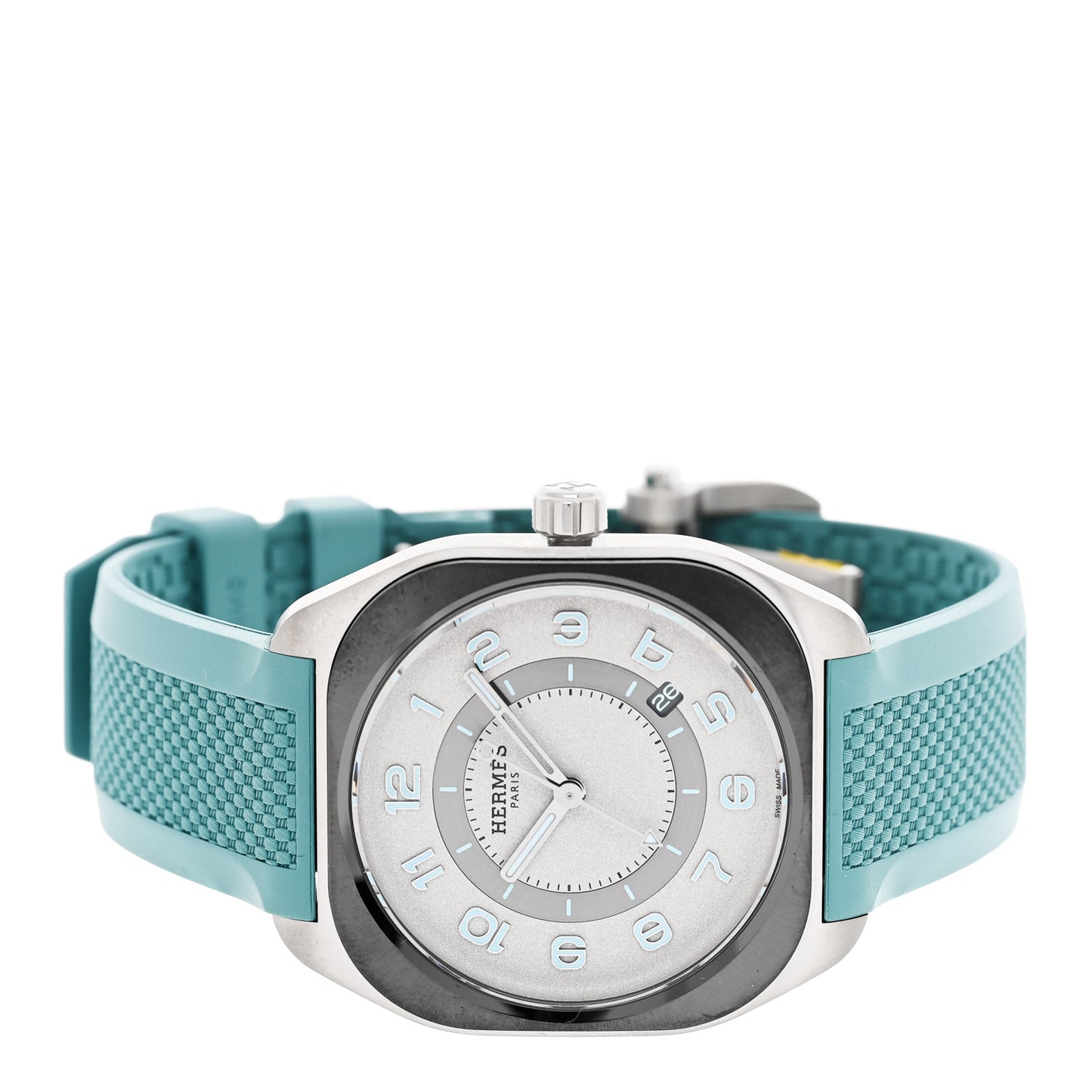 Titanium Rubber 39mm H08 Automatic Watch Bleu Saint Cyr