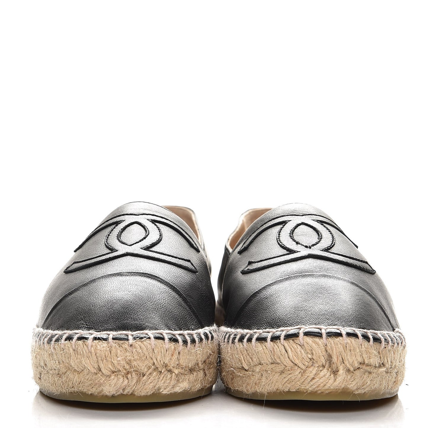 Lambskin CC Espadrilles 39 Black