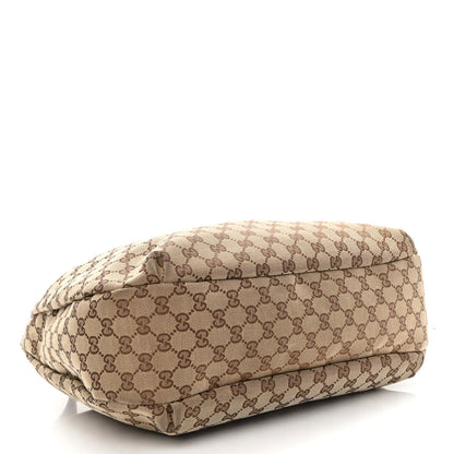 Gucci Monogram Large New Ladies Web Hobo Dark Brown 4 of 11