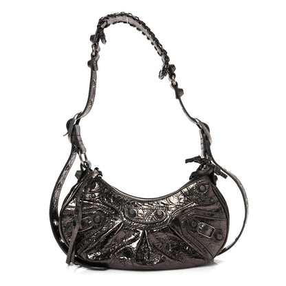 Balenciaga Metallic Agneau Arena Le Cagole Shoulder Bag XS Dark Bronze 1 of 10